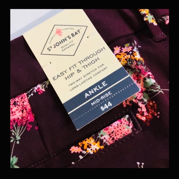 St. John’s Bay - Fall Floral Pants - Picture 5 of 10